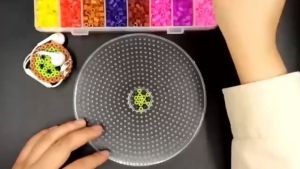 2.6mm Circular Square Hama Bead Pegboard Template Board For Perler Beads DIY Creative Educational Toys