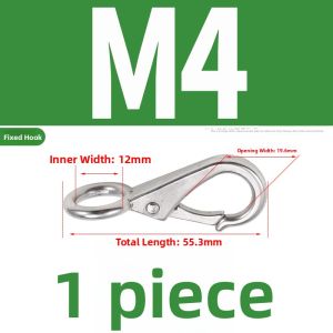 POWER&STRONG | Rotating 304 Stainless Steel Keychain Swivel Hook