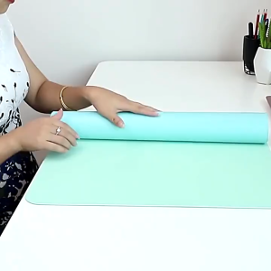 Waterproof Non-slip PVC Leather Gaming Desk Table Mouse Pad Mat with Strap for Ho 80x40 cm