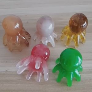 8 Claw Alat Pijet Kepala Bahan Resin Alami Pijat Kepala Refleksi Bentuk Gurita Alat Pemijit Kepala Alat Untuk Pijat Kepala