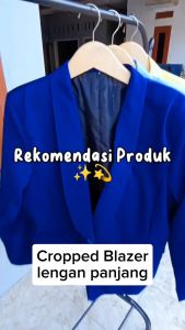 Crop Blazer Wanita Stylish & Model Korean Croped Blazer Terbaru