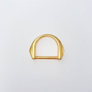 อุปกรณ์ฮาร์ดแวร์โลหะทำมือ หัวเข็มขัดรูปตัว D หัวเข็มขัดเชื่อมต่อครึ่งวงกลม ปรับได้ สายคล้อง ตัว ตัวล็อคกระเป๋าเป้ 18 มม