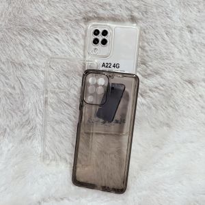 SoftCase Bening SAMSUNG A22 M32 M22 4G Silikon Casing Clear Hitam Transparan