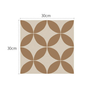 Dép Đi Trong Nhà PVC Chống Thấm Nước Hình Vuông Tròn Trang Trí Tường Nhà Bếp Kiểu Pháp Chống Thấm Nước Tự Dính