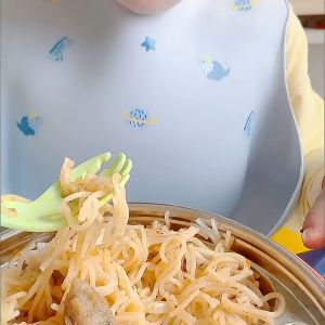 [Little B House] Stainless Steel Food Scissors Baby Food Scissors With Case 婴儿食物剪 Gunting Makanan Baby - TW18(G)