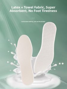 Ultra Thin Absorbent Anti-Odor Breathable Thin Latex Sports Comfortable Insoles