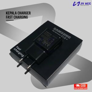KEPALA BATOK CHARGER SAMSUNG FAST CHARGING S10+ HEAD CHARGER