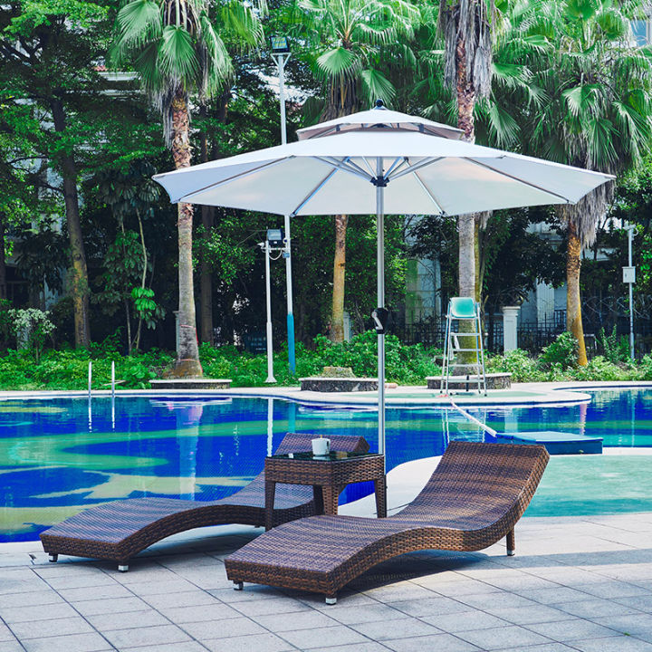 Sun Lounger Terrace Casual Lying Bed Outdoor Garden Courtyard Rest