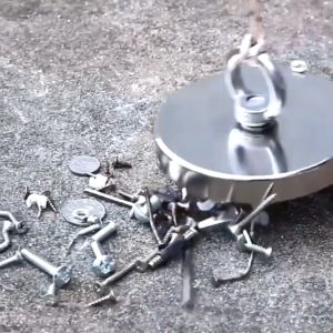 Elink   Magnet Gantungan Neodymium Diameter 20 MM – Magnet Neodymium Hook Super Kuat Beban Max 9 KG Magnet Multifungsi Magnet Mini Neodymium