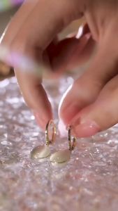 Bông tai giọt nước đá opal đơn giản sang chảnh - đôi bông tai nữ khuyên tai nữ hàn quốc bong tai hoa tai mạ vàng 18k hoa tay nữ đẹp VT989 bông tai đi tiệc sang chảnh bong tay nữ đẹp BSTKL - [NaLa Shop]