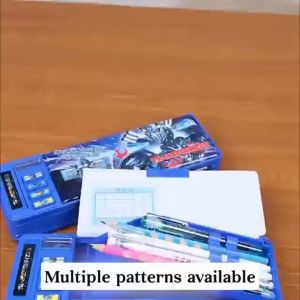 【1-3 days delivery】Transformers multifunctional stationery box for boys pencil case with password pencil case with lock