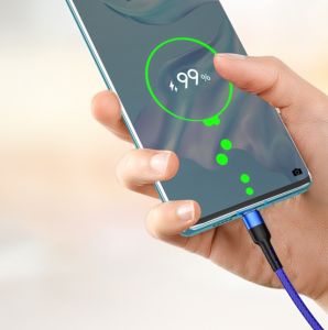 LX27 Bending Fast Charging Data Cable 5A 1.2M for Micro Type-C Lightning