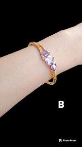 Gelang Tangan Perempuan Giok Lapis Emas Awet