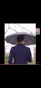 Fu billion Simple solid color umbrella folding dual-use rain three fold manual sun umbrella sunscreen umbrella sunshade students men and women