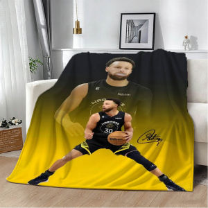 Bandai | 3D S-Stephen Basketball Player C-Curry-S Flannel Blanket Soft Throw Blanket Art For Home Decor Bedroom Bed Sofa Picnic Fans Gift