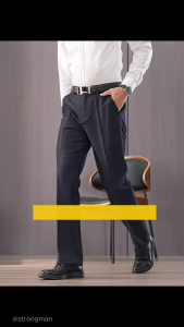 Quần Âu Nam Trung Niên STRONGMAN 2 Ly Vải Đốm Cao Cấp – Phom Suông Đứng Dáng Hạn Chế Nhăn Xù  QDA-001