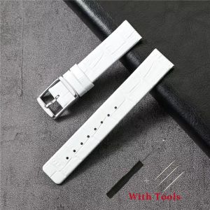 18mm 20mm 22mm Leather Watch Strap Stainless Steel Pin Watch Buckle Bracelet Replacement for Women Men Universal Watch Bracelet