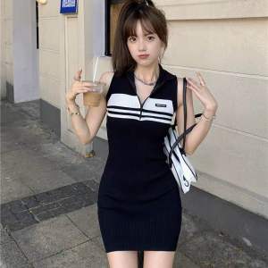 Korean style knitted minidress xs-L /plus color knitted dress /casual dress