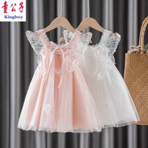 Baby Girls Summer Dress Childrens Clothing Mesh Princess Dress Fairy Dress Girl Girls Dress Bubble Skirt