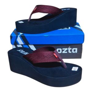 LOZTA Sandal Wanita Wedges Jepit Rajut Empuk Size 36 - 42