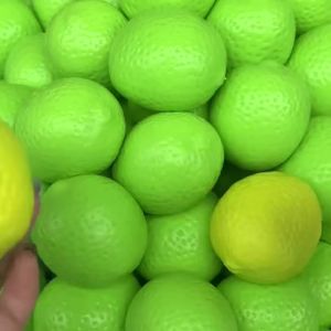 Handmade Crispy Lemon Stress Ball Squeeze Toy ASMR Sensory Stress Relief Toy Color-Changing Mango Squishy Fidget Ball