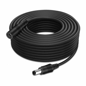 DC Extension Cable 5.5mm x 2.1mm Power Supply Extended Cord Female to Male Plug Adapter Extender Lead for Camera