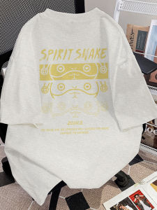 Wassup American Large Size Trendy Brand High Street Short Sleeve T-Shirt Men Summer New Loose Oversize Pure Cotton Top