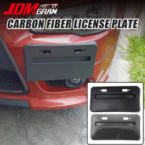JDMGRAM sợi carbon khung biển số xe cho Mitsubishi Lancer GTS EVO x phía trước bên giá đỡ biển số xe không thấm nước biển số chủ tự động phụ kiện ngoại thất