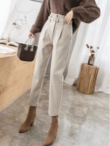 High-end Feel Autumn Winter Women Trousers