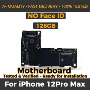 128GB 256GB For iPhone 12 Pro Max Motherboard Unlocked With/NO Face ID Support IOS Update Mainboard Clean ICloud Logic Board