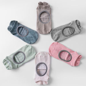 Hollow out Womens yoga /fitness socks breathable cotton Sports socks Silicone anti-slip cotton fashion socks  Jumping Jacks  Rope-skipping Pilates Socks Indoor /Floor socks