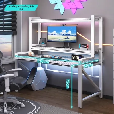 Bàn chơi game e-sports bàn máy tính hai tầng ba tầng kiểu dáng đơn giản dành cho gia đình phòng đọc sách phòng ngủ văn phòng viết lách