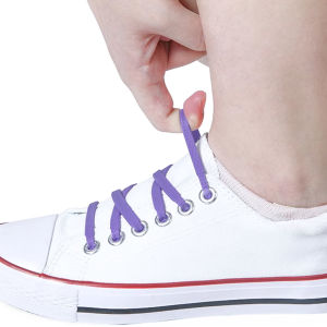 AmoKi 16Pcs/pack Silicone Lazy Shoelaces No Tie Shoe Laces Rubber Shoelace