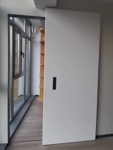 Ghost Concealed Soft Close Sliding Barn Door Track Floating Back Hidden Sliding Door Rail Set