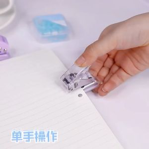 Pembolong Kertas Satu Lubang One Hole Punch Lucu Unik Mini Cute