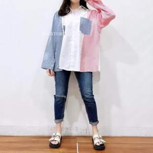 Kemeja bordir premium / Kemeja wanita kekinian / Kemeja Viral