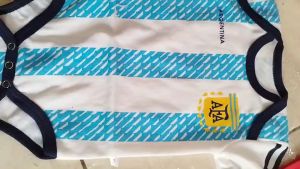 Jumper Bayi Piala Dunia Argentina / Romper Bayi Jersey Bola / Baju Bayi Bola