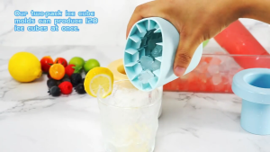 ซิลิโคน ICE CUBE แม่พิมพ์ถังน้ําแข็งกลมฤดูร้อนโฮมเมด DIY ตู้เย็น Freeze ICE Maker Creative ICE CUBE แม่พิมพ์ Barware เครื่องมือ