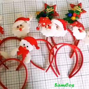 Bờm Noel dễ thương băng đô giáng sinh đội đầu cho bé SamCos