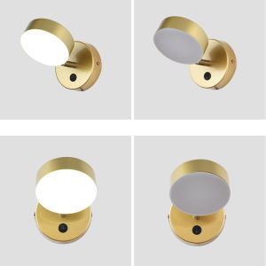 Nordic LED wall lamp with switch sconces lights indoor lighting home decor bedroom living room bedside kitchen decoration study