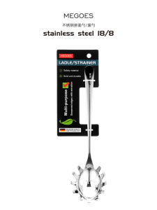 Food Grade 304 Stainless Steel Pasta Server Kitchen Tool for Cooking And Baking Ergonomic Handle Pasta Serving Spoon