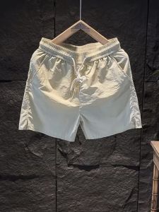 Quần Short Nam Ice Silk Nhanh Khô Mùa Hè Mỏng Rộng Rãi Thoải Mái Quần Dài Đến Đầu Gối Quần Đi Biển Màu Trơn Quần Dài Thường Ngày
