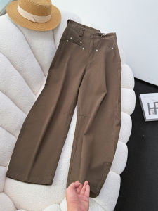 MANMI | Quần Jeans Chân Rộng Phong Cách Mỹ Cổ Điển