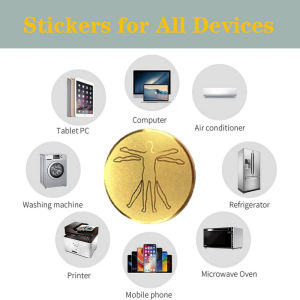 Round EMF Protection Sticker 26mm Anti Radiation Blocker Shield for Mobile Phone Laptop Reduce Radiation Wave from Electronic.