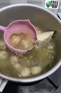 Sendok SARINGAN SAYUR SOP Centong Sop Sup Soup 2 in 1 Saring Sayur Lubang 2in1 Berlubang