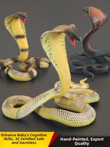 MENGSILE | Solid Realistic Childrens Cobra Model Assembling Reptile Toy