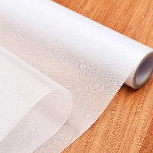 Frosted Privacy Window Film for Bathroom & Office Opaque Static Cling Cover Light Diffusing Sticker for Glass Door