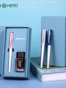 Hero | Hero Fountain Pen E505 Gift Box for High-Looking Students Adults Men and Women Business Office Daily Writing Calligraphy G