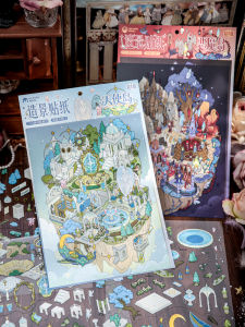 Mr.paper | Vintage Fairy Tale Blue Sky Island Decor Sticker