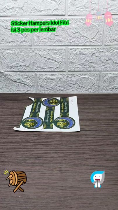 1 Lembar isi 3 Pcs Stiker Hampers Idul Fitri Untuk Toples - Lebaran ...